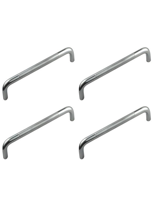 ELITONE Stainless Steel 'Round D' Type Cabinet Handle Pull for Kitchen and Wooden Furniture Doors/Drawers/Cupboards|Pack of 4,Brushed Nickel | 6 Inch - Image 1
